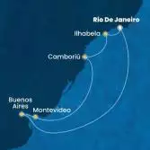 Brazil, Argentina, Uruguay