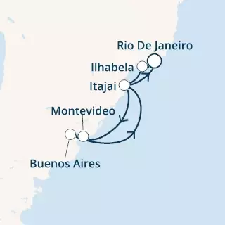 Brazil, Uruguay, Argentina