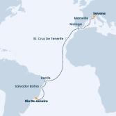 Brazil, Canary Islands, Spain, France, Italy