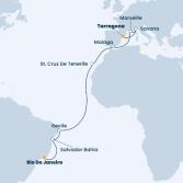 Brazil, Canary Islands, Spain, France, Italy
