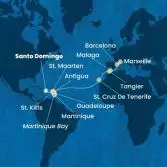 Antilles, Canary Islands, Morocco, Spain, France