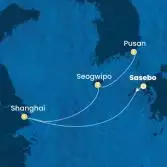 China, South Korea