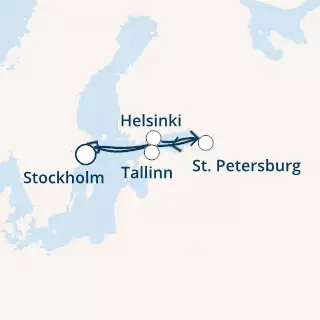 COSTA MAGICA - itinerár  6 nocí odchod z STOCKHOLM dňa 30/05/2020 - Sweden, Finland, Russia, Estonia