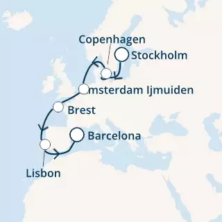 Sweden, Denmark, Portugal, Spain