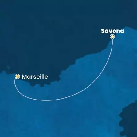 COSTA PACIFICA - itinerár  0 nocí odchod z SAVONA dňa 08/11/2025 - Italy, France
