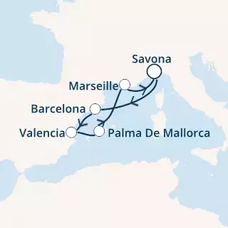 Italy, Spain, Balearic Islands, France