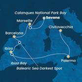 Italy, France, Spain, Balearic Islands