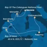 Italy, France, Spain, Balearic Islands