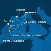 Italy, Spain, Balearic Islands, Corsica (France), France