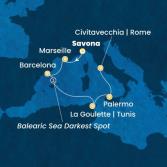 Italy, France, Spain, Tunisia