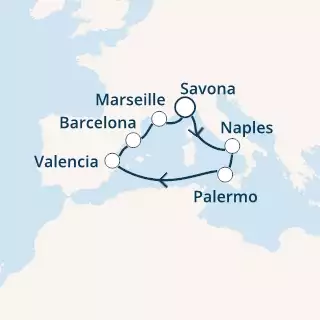 Italy, Spain, France