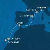 Italy, France, Spain, Canary Islands