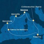 Italy, France, Spain, Balearic Islands