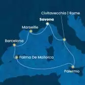 Italy, France, Spain, Balearic Islands