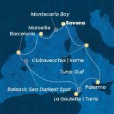 Italy, France, Spain, Tunisia