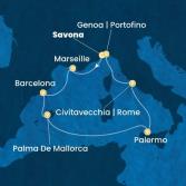 Italy, France, Spain, Balearic Islands