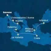 Italy, Malta, Greece, Turkey