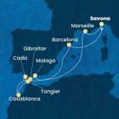 Italy, Spain, Gibraltar, Morocco, France