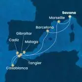 Italy, Spain, Gibraltar, Morocco, France