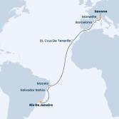 Italy, France, Spain, Canary Islands, Brazil