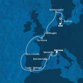 Italy, France, Spain, Belgium, Norway, Denmark, Germany