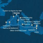 Italy, France, Spain, Balearic Islands, Greece