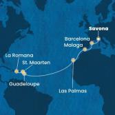 Italy, Spain, Canary Islands, Antilles, Dominican Republic