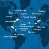 Italy, France, Spain, Gibraltar, The Azores, Canada, United States, Florida (USA), Dominican Republic