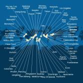 Italy, France, Spain, Portugal, The Azores, United States, Florida (USA), Panama, USA, Hawaii, New Zealand, Australia, Japan