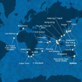 Australia, Japan, South Korea, Taiwan, China, Vietnam, Singapore, Malaysia, Sri Lanka, Maldives, Mauritius, South Africa