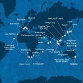 Australia, Japan, South Korea, Taiwan, China, Vietnam, Singapore, Malaysia, Sri Lanka, Maldives, Mauritius, South Africa