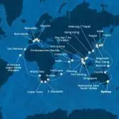 Australia, Japan, South Korea, Taiwan, China, Vietnam, Singapore, Malaysia, Sri Lanka, Maldives, Mauritius, South Africa