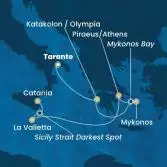 Greece, Malta, Italy