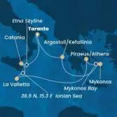 Greece, Malta, Italy
