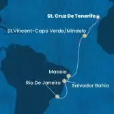 Canary Islands, Cape Verde, Brazil