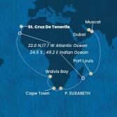 Canary Islands, Namibia, South Africa, Mauritius, Oman, United Arab Emirates
