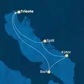 Italy, Montenegro, Croatia
