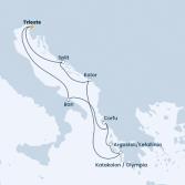 Italy, Croatia, Montenegro, Greece
