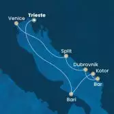 Italy, Montenegro, Croatia