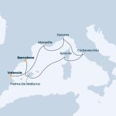 Spain, France, Italy, Corsica (France), Balearic Islands