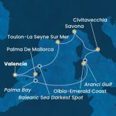 Spain, Balearic Islands, Italy, France