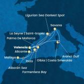 Spain, France, Italy, Balearic Islands