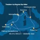 France, Spain, Balearic Islands, Italy