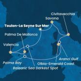 France, Spain, Balearic Islands, Italy