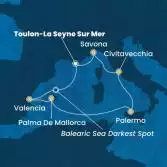 France, Spain, Balearic Islands, Italy