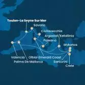France, Spain, Balearic Islands, Greece, Italy