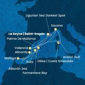 France, Italy, Spain, Balearic Islands