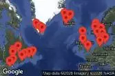 Regno Unito, Norvegia, Danimarca, Svezia, Germania, Islanda, Groenlandia, Canada, Saint-Pierre e Miquelon, Stati Uniti