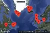 Germania, Regno Unito, Islanda, Groenlandia, Canada, Saint-Pierre e Miquelon