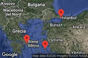 EXPLORA II - itinerár  4 nocí odchod z Piraeus (Athens) dňa 06/07/2026 - Grecia, Turchia